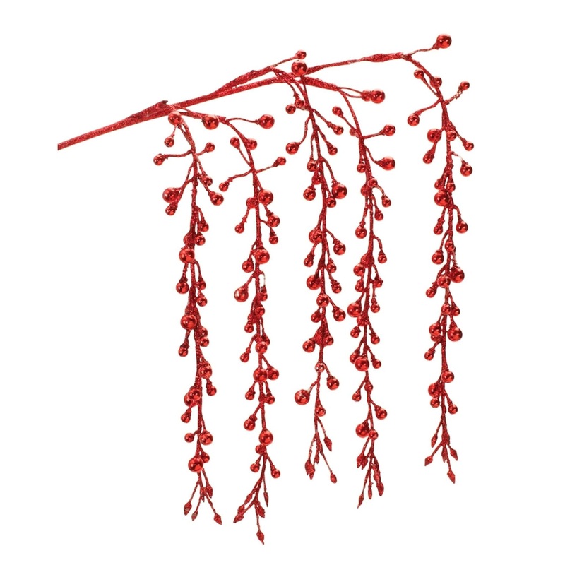 26 Hanging Glitter Berry Spray