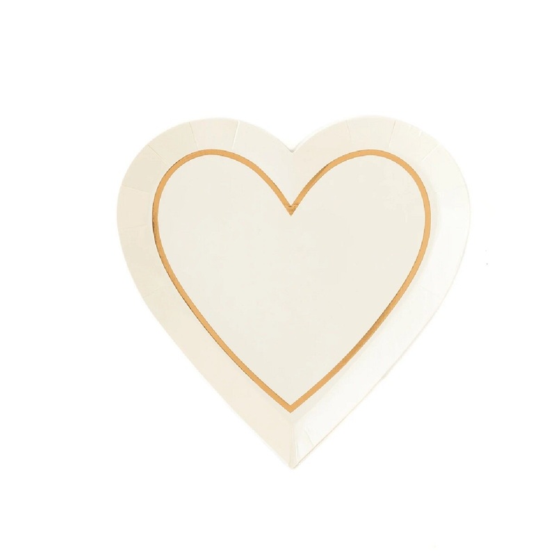 7 Bride to Be Heart Plates