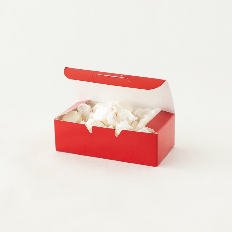 Candy Box 1/2# 1-piece Seasons Greetings Red – 25 ct.