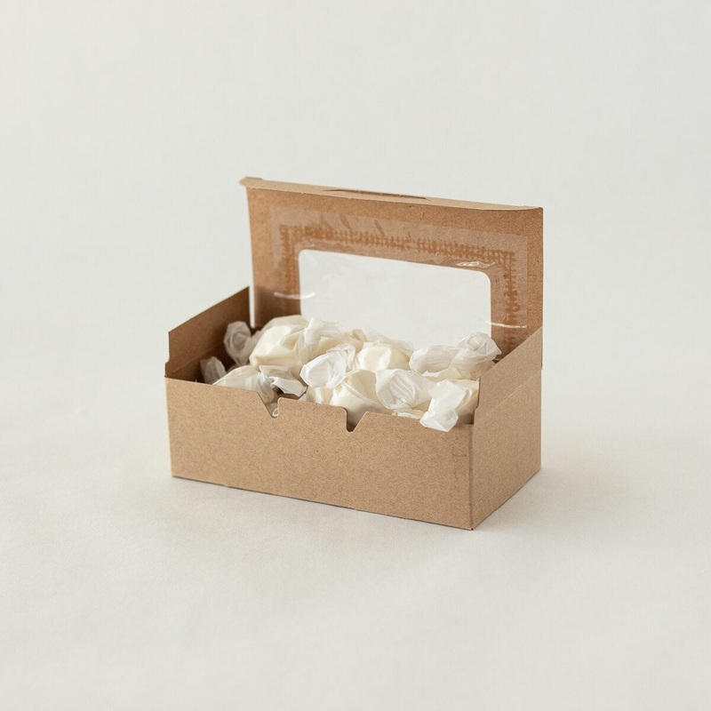 Candy Box 1/2# Kraft with Window – 25 Ct
