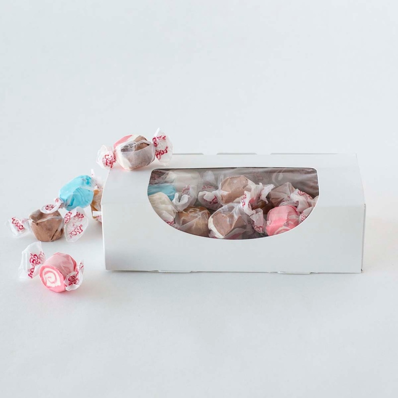 Candy Box 1-Pound 1-piece White w/ Window – 25 ct.