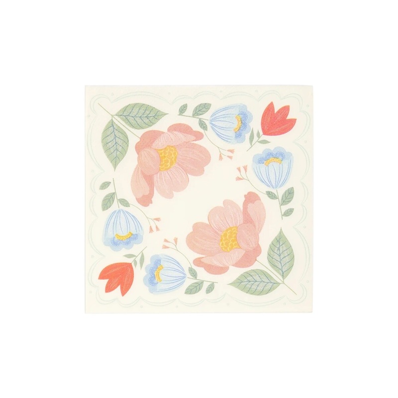 Floral Corner Napkin