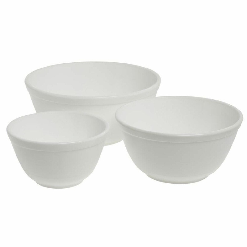 Milk White Vintage Mixing Bowl- Set of 3