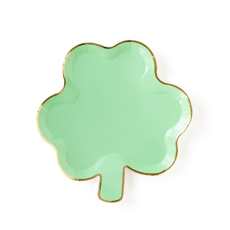Pastel Clover Shaped Plates 8 ct