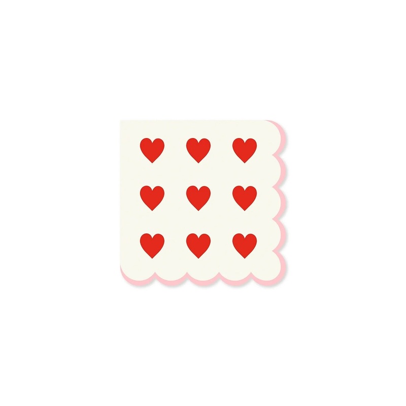 Pink/Red Hearts Napkin