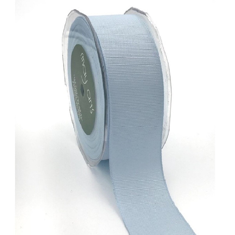 1.5 Inch Heavy-Weight Classic Grosgrain Ribbon With Woven Edge- Light Blue