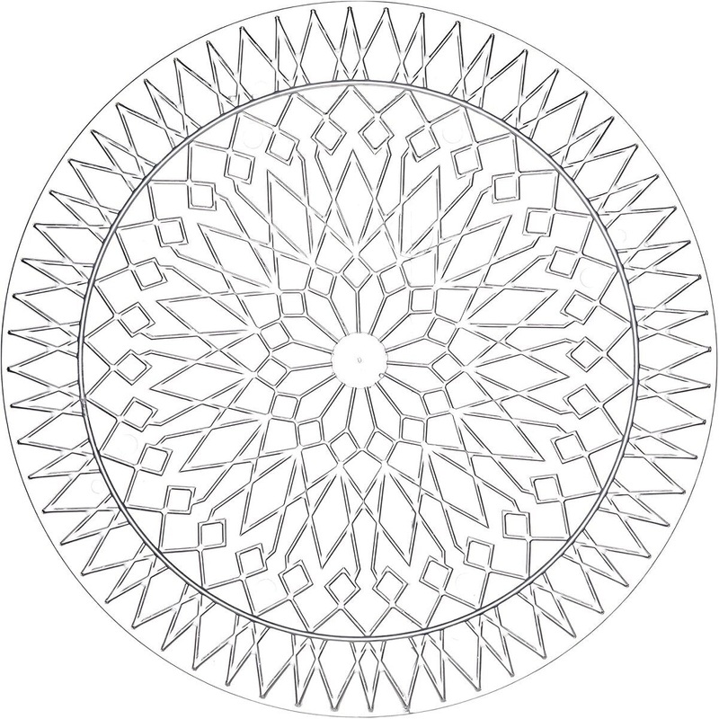 10 Round Crystal Cut Serving Tray