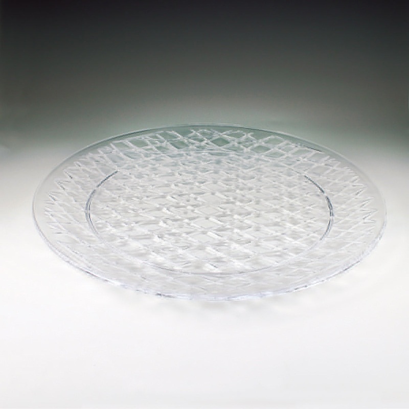 16 Crystalware Crystal Cut Round Tray