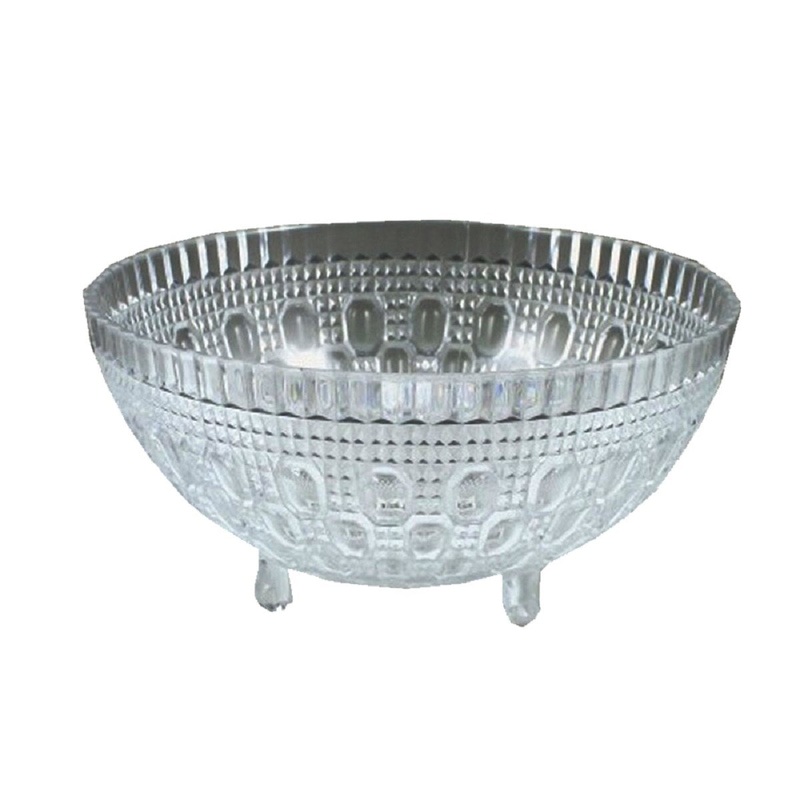 1Qt Plastic Footed Bowl