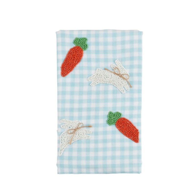 Bunny Carrot Easter Bead Towel
