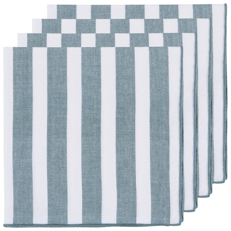 4/Set Lagoon Caban Stripe Napkins