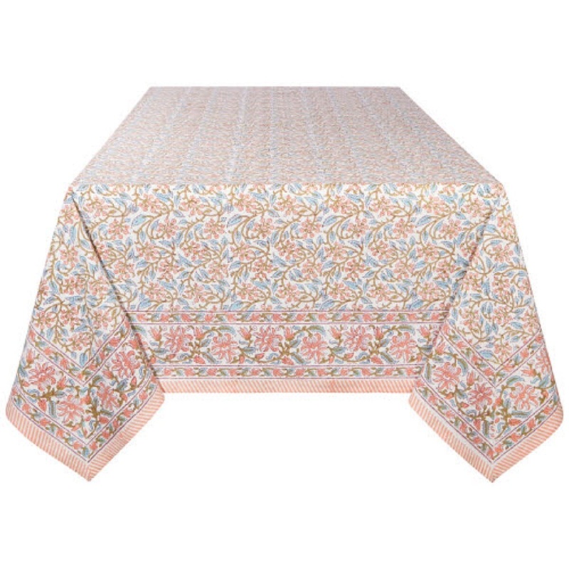 90 Block Print Meadow Table Cover