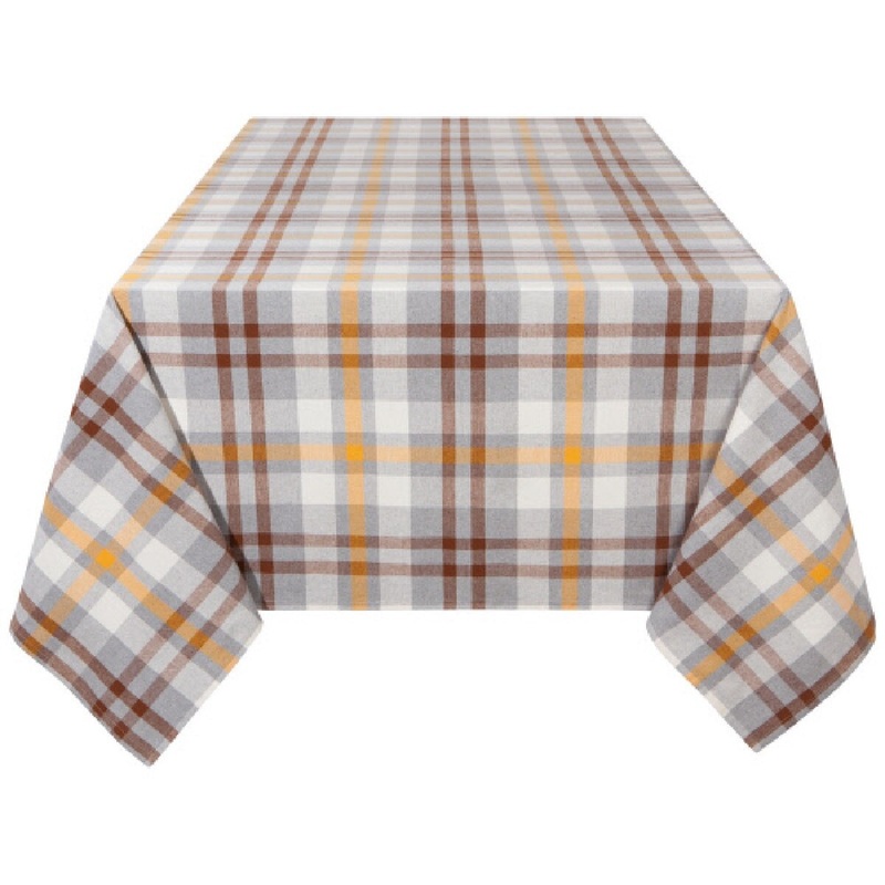 90 Second Spin Plaid Maize Table Cloth