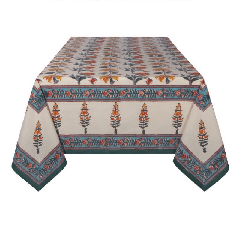 Block Print 90 Table Cover – Marigold