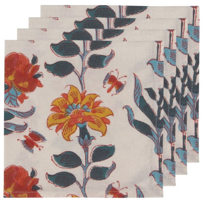 Block Print Marigold Napkin