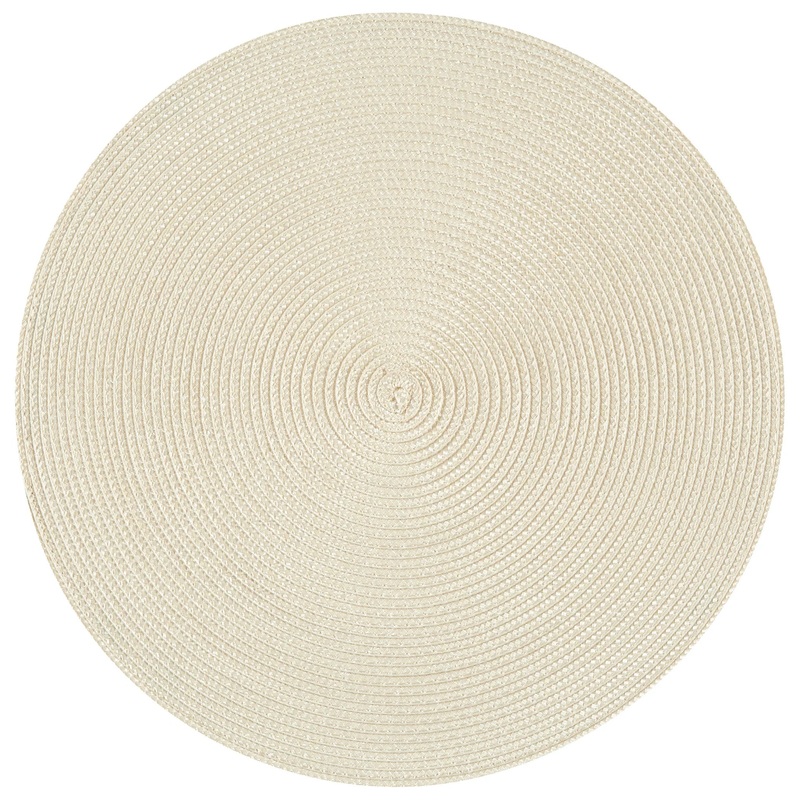 Disko Round Placemat|Ivory|Chili Red|Carmine Red|Rust|Honey|Spruce Green|Fir Green|Indigo|Light Taupe|Cobblestone|Black
