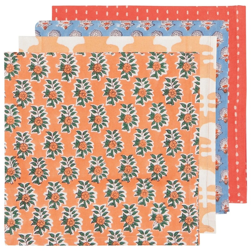 Gather Block Print Napkins Set of 4