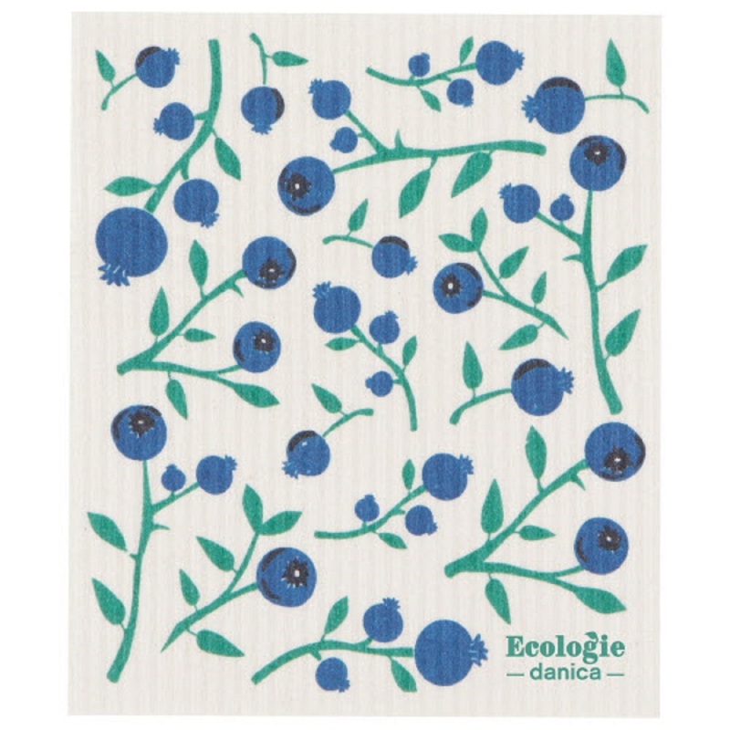 Swedish Dish Cloth -Blueberries