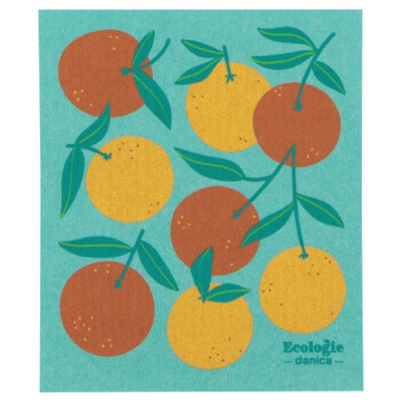 Swedish Dish Cloth – Oranges