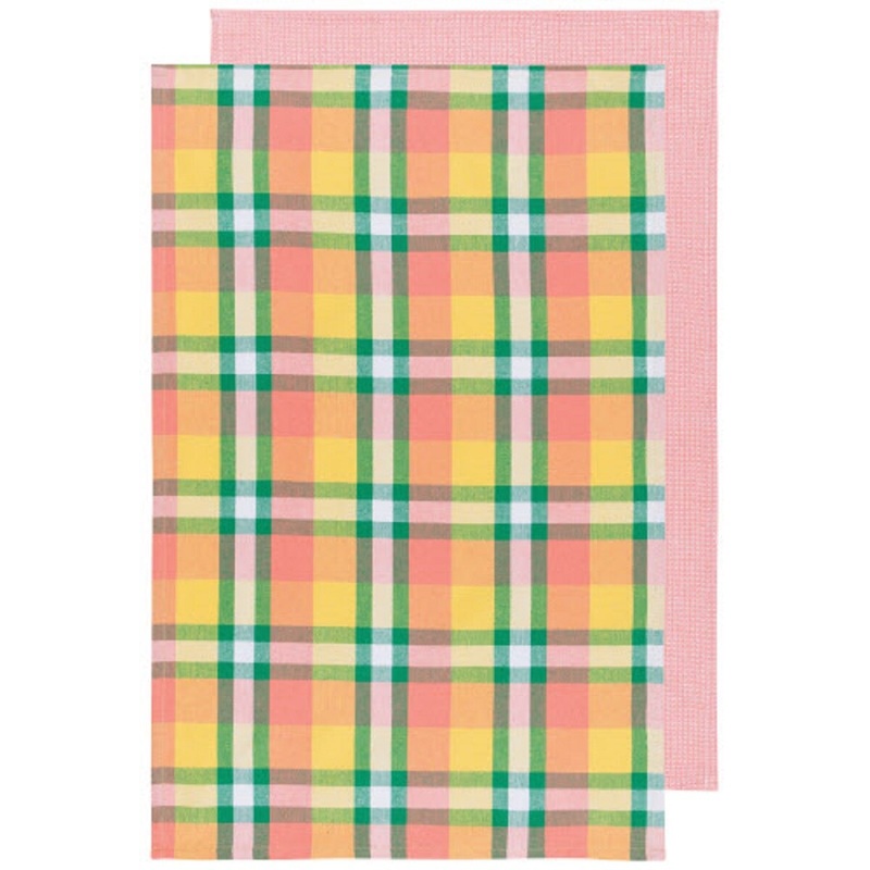 2-pc Plaid Meadow Tea Towel