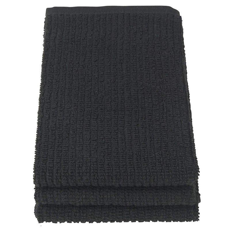 Barmop Towels – Black – Set of 3