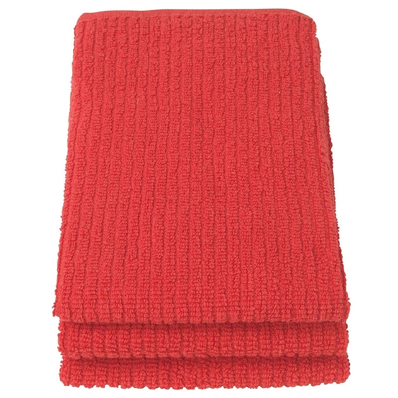 Barmop Towels – Red – Set of 3 (dis)