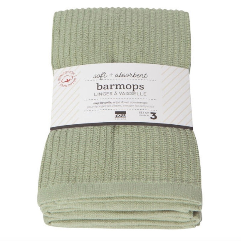Barmop Towels – Sage – Set Of 3
