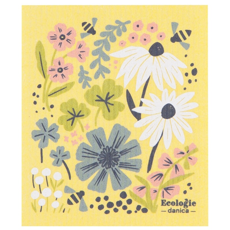 Bees and Blossoms Swedish Dish Cloth
