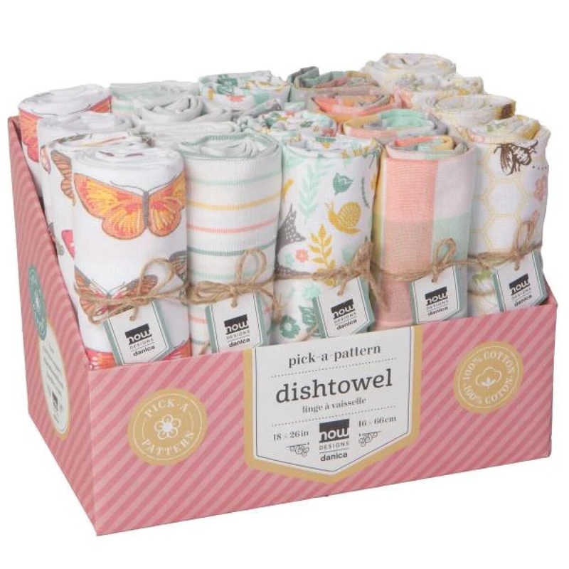 Bees and Butterflies Tea Towel