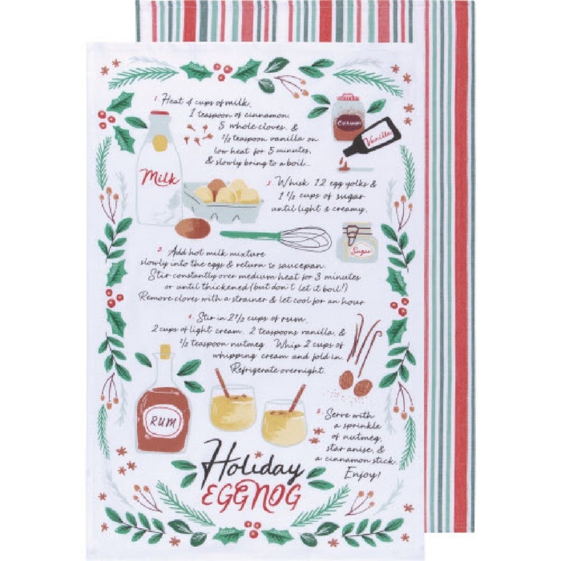 Holiday Eggnog Tea Towel