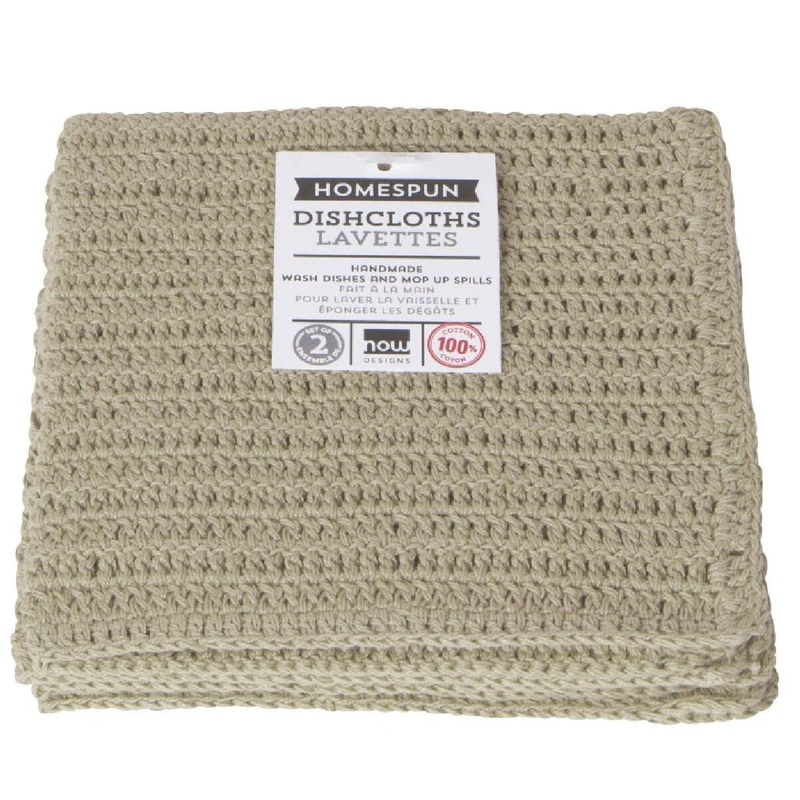 Homespun Dishcloths Set of 2- Sandstone