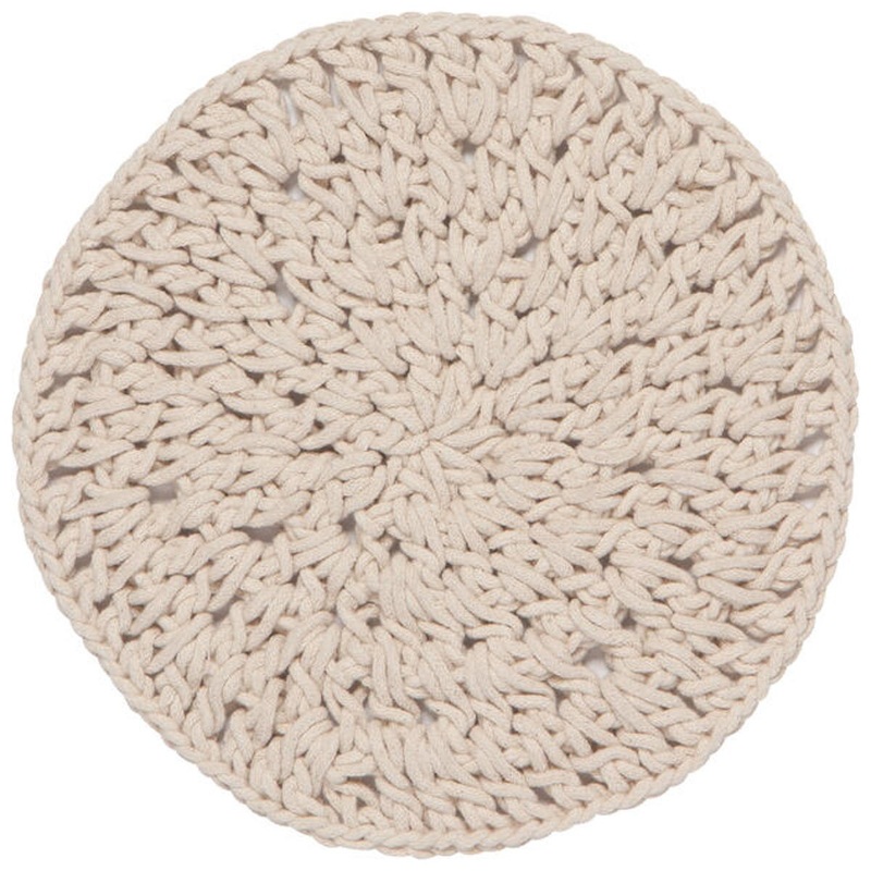 Now Designs Knotted Trivets|Jade|Lagoon|Natural|Ochre|Shadow|Wine
