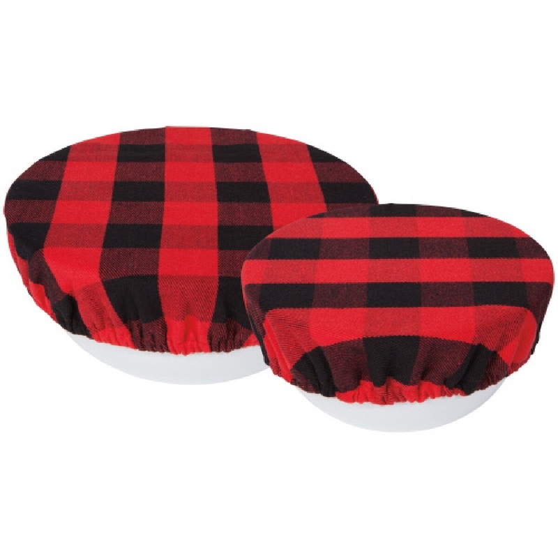 Red Buffalo Bowl Cover- Set of 2 (dis)