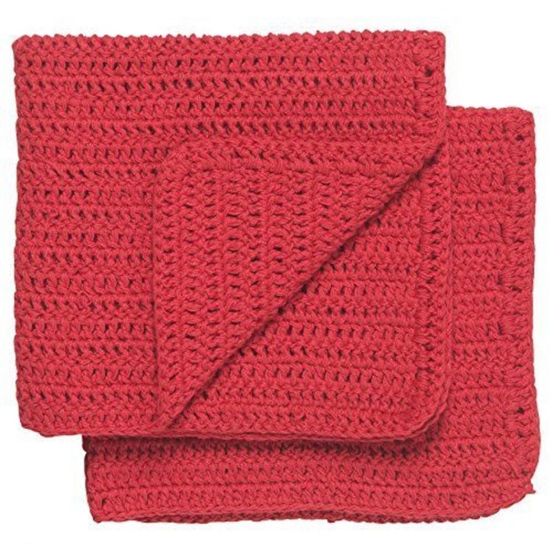 Red Homespun Dishcloths