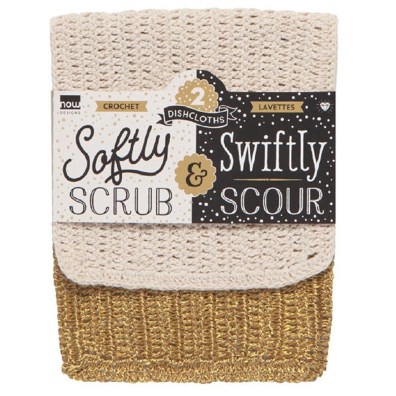 Scrub & Scour Dish Cloth – Gold
