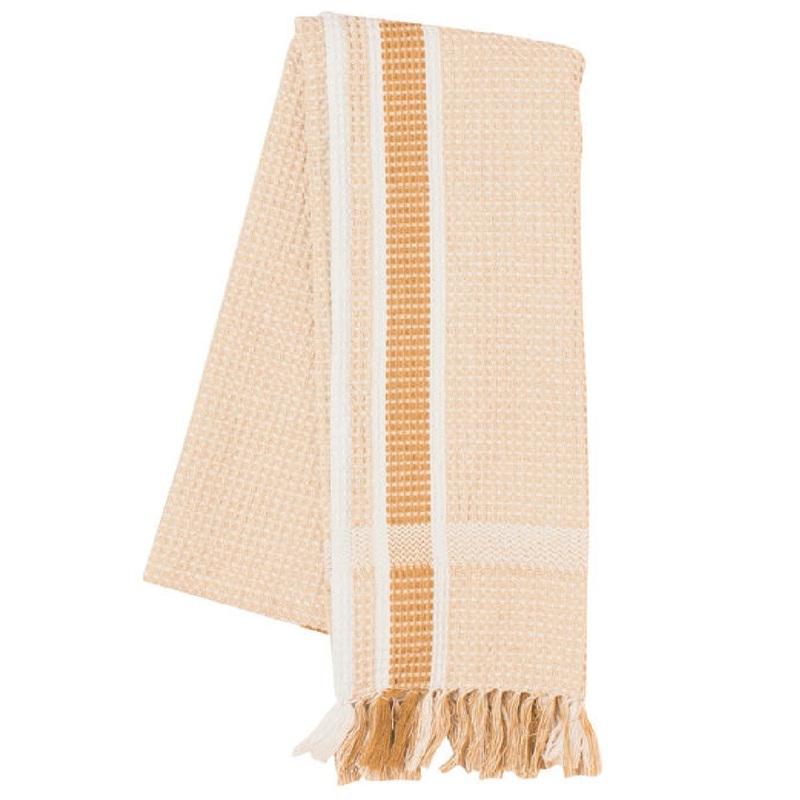 Waffle Tea Towel – Ochre