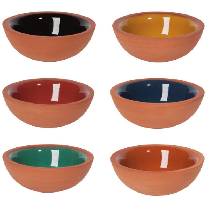 6-pc Terracotta Kaleido Pinch Bowl