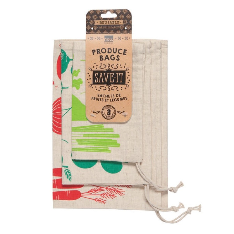 Canvas Produce Bags Shop Local – Set of 3 (dis)