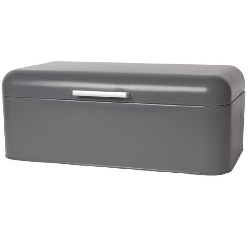 Charcoal Steel-Coated Bread Box