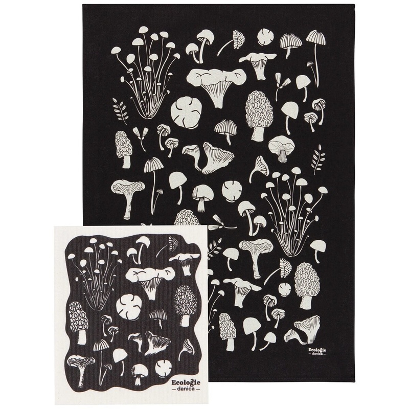 Fungi Dishtowel and Swedish Sponge Cloth