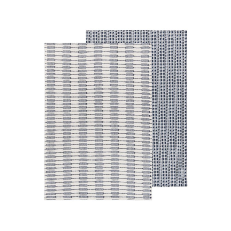 Midnight Blue Abode Dishtowel set of 2