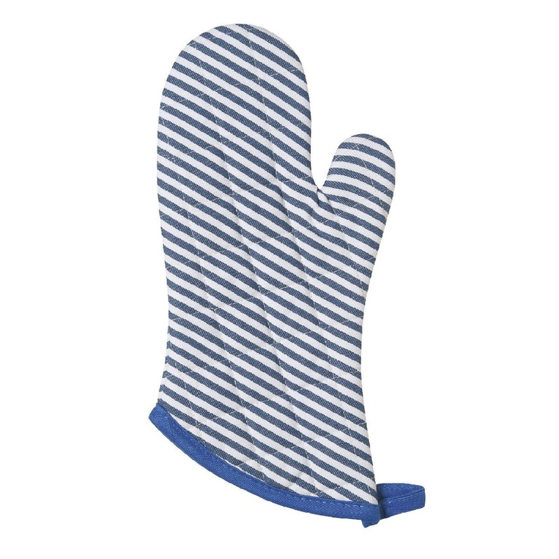 Royal Blue Stripe Oven Mitt