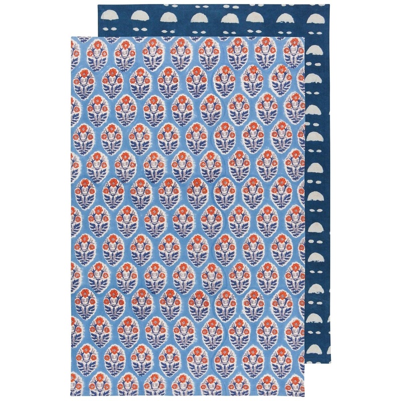Vista Block Printed Dish Towel