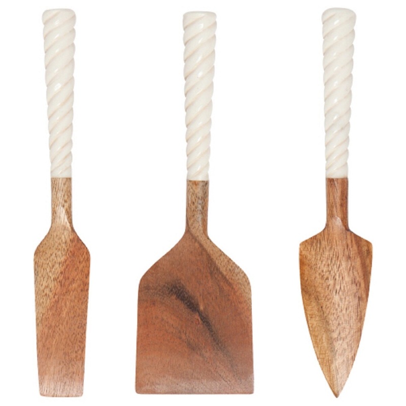 Acacia Cheese Knives Set
