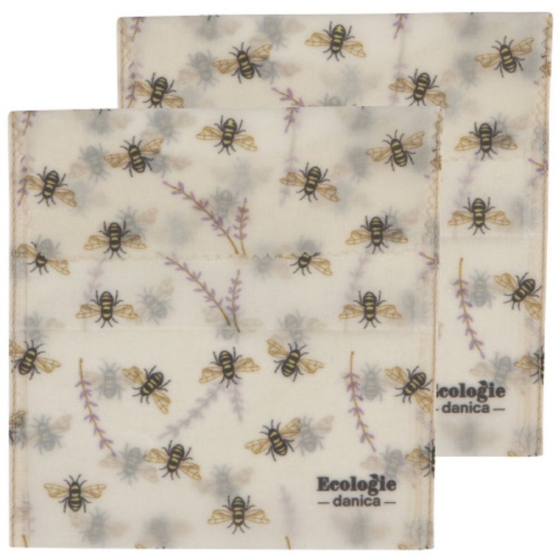 Bees Beeswax Sandwich Wrap- Set of 2
