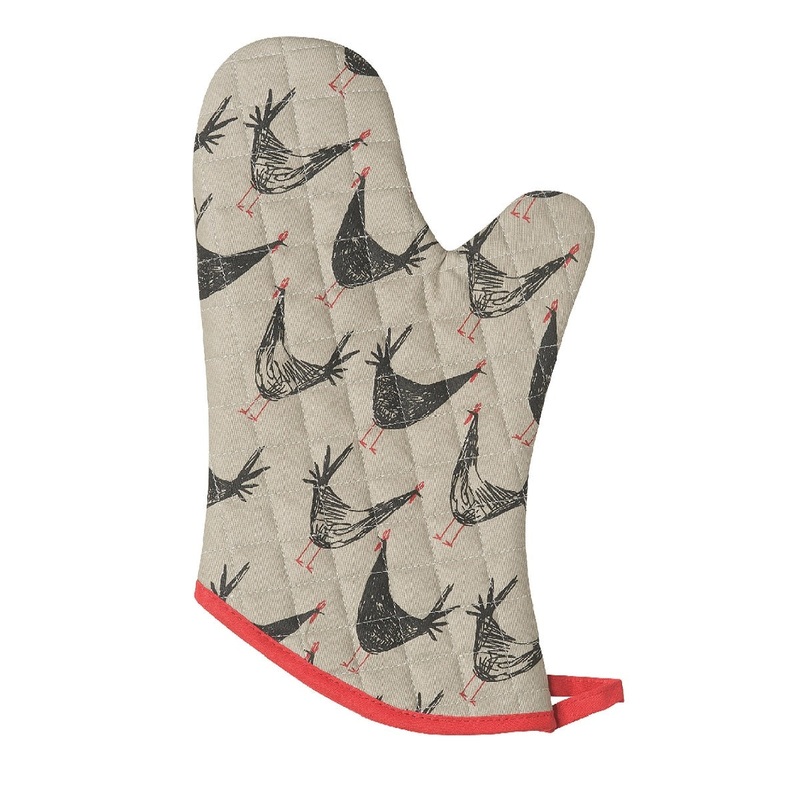 Chicken Scratch Oven Mitt