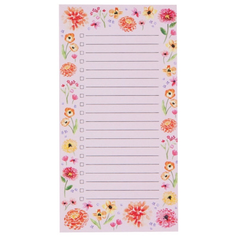 List it Notepad- Cottage Flower