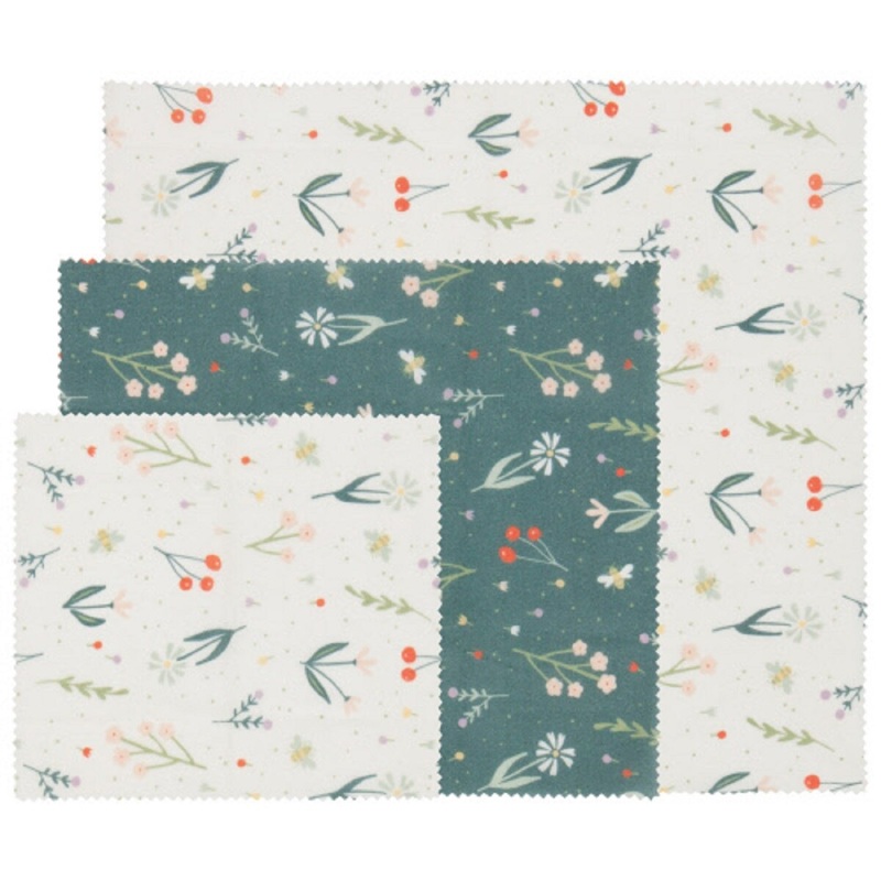 Petite Fleur Beeswax Sandwich Wrap- Set Of 3
