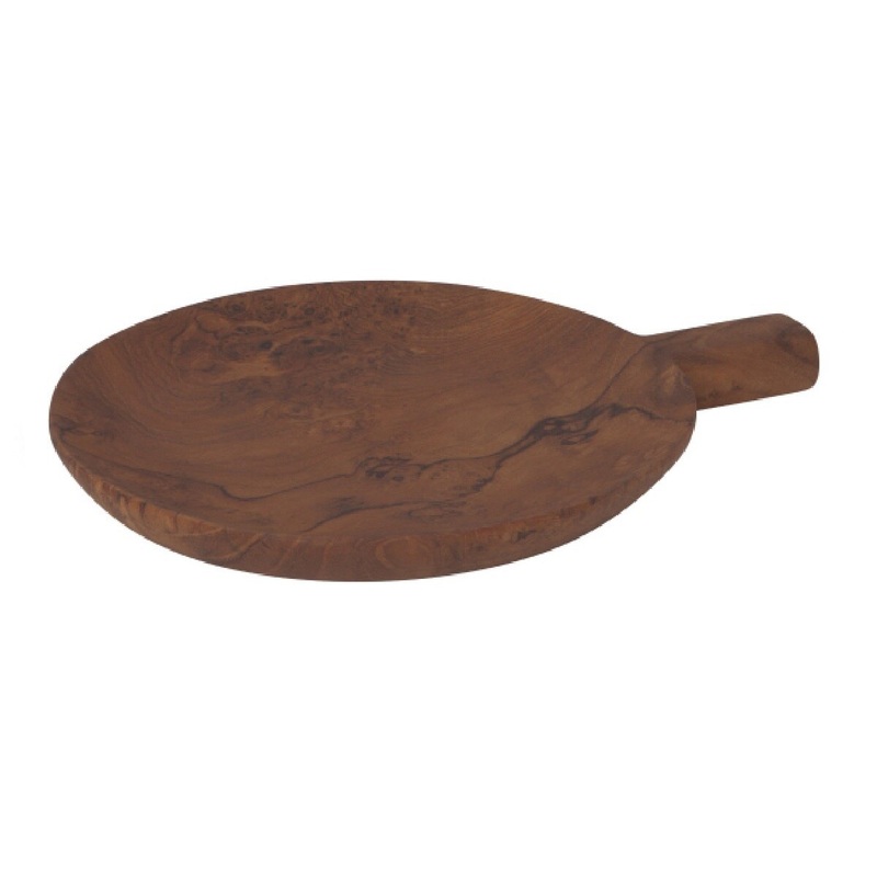 Teak Wood Paddle Tray – Medium