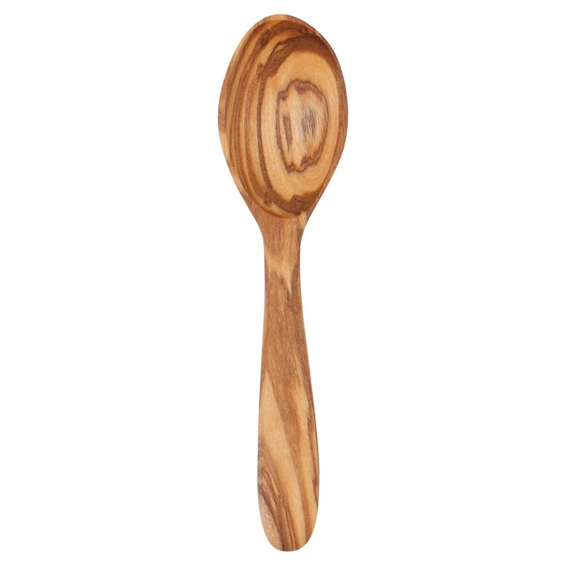 4 Olive Wood Small Spoon